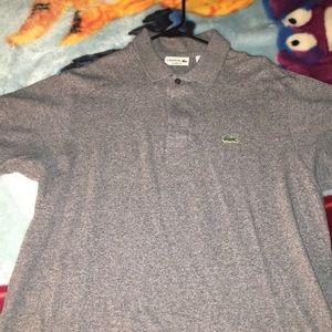 A gray classic fit Lacoste